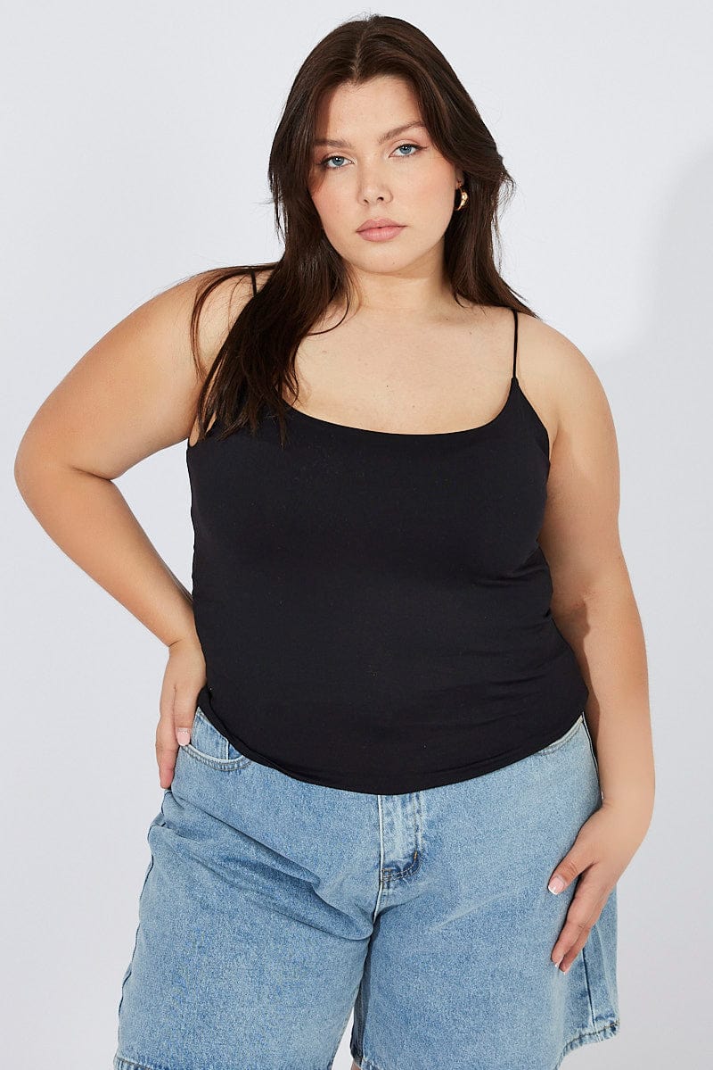 3 PACK Plus Size Black & White Cami Tops