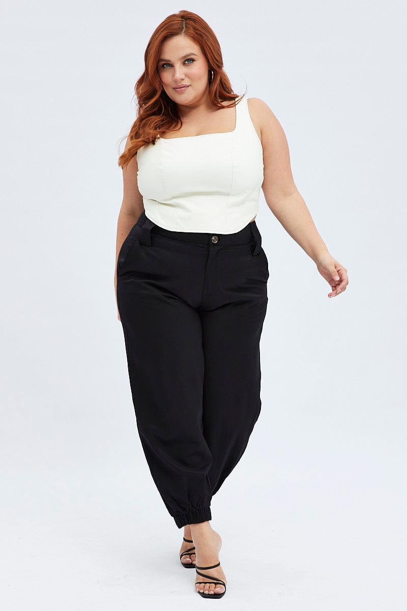 Nasty Gal Womens Plus Size High Waisted Wide Leg trousers  ShopStyle