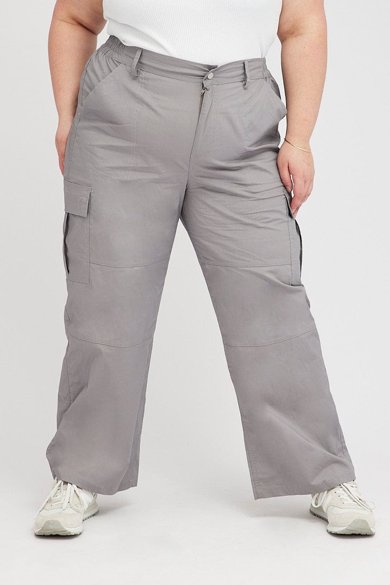  Womens Drawstring Cargo Pants Plus Size Stretch
