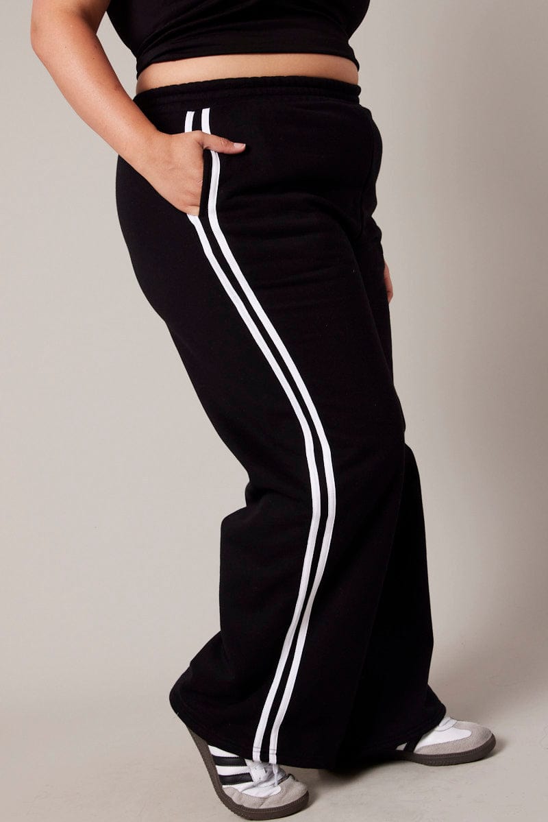 Summer Sweatpants Women Plus Size Length Full Pants Flare Leg High
