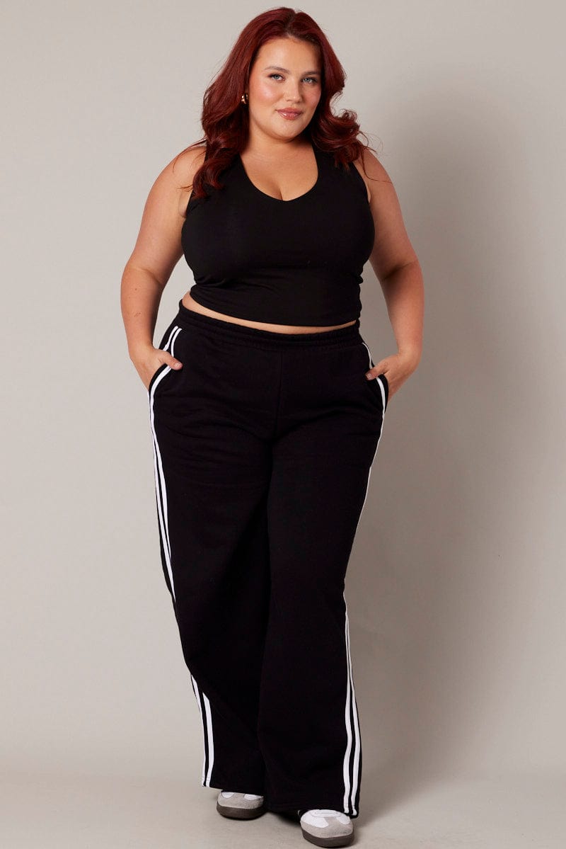 Women's Plus Size Sweatpants High Waisted Drawstring Cargo Pants Relaxed  Fit Joggers Running Pants with Pockets