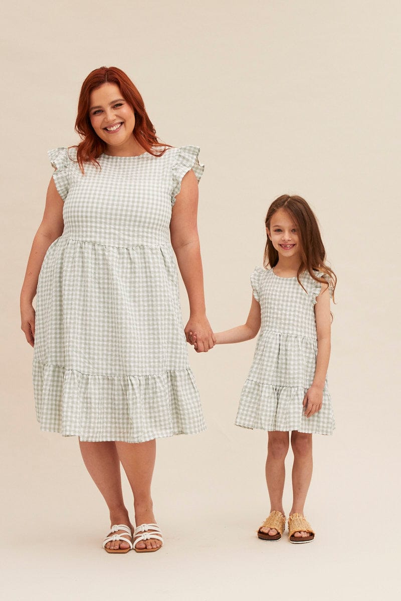 Plus Size Family Matching Outfits - Mother Kids Clothes