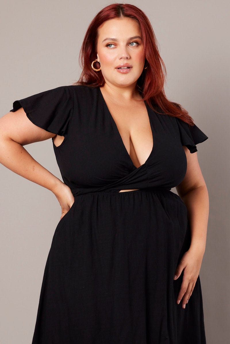 UJUNAOR Plus Size Maxi Dress