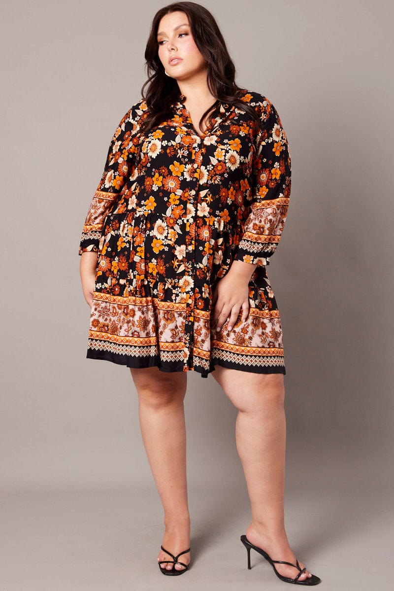 Plus Size Button Up Shirt Dress Plus Size Printed Shirt Dresses