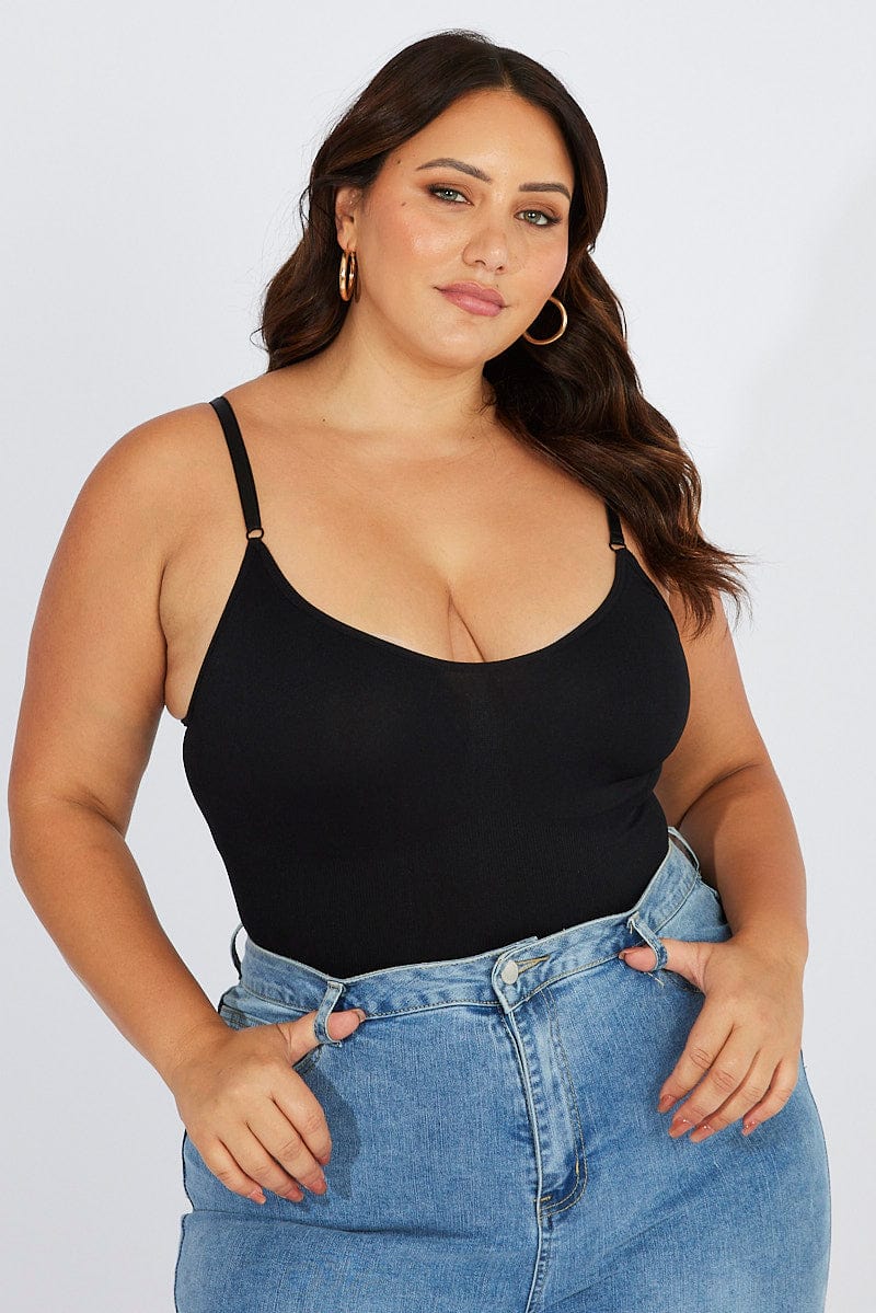 Women's Plus Size Bodysuits Backless Camisole Oversized Bodies