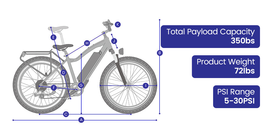 multijoy spaniel electric fat bike sizing