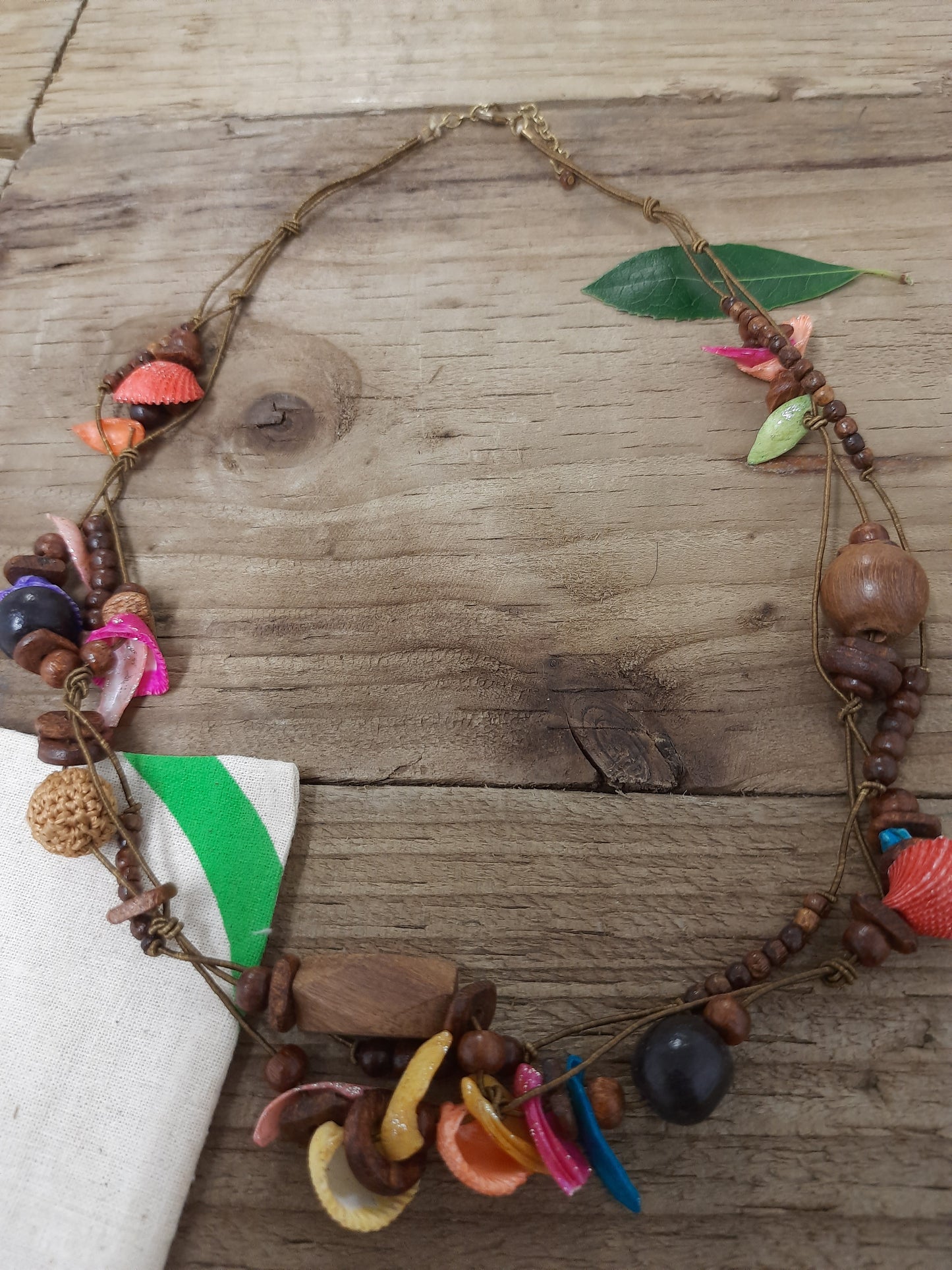 Gorgeously vibrant fair trade necklace