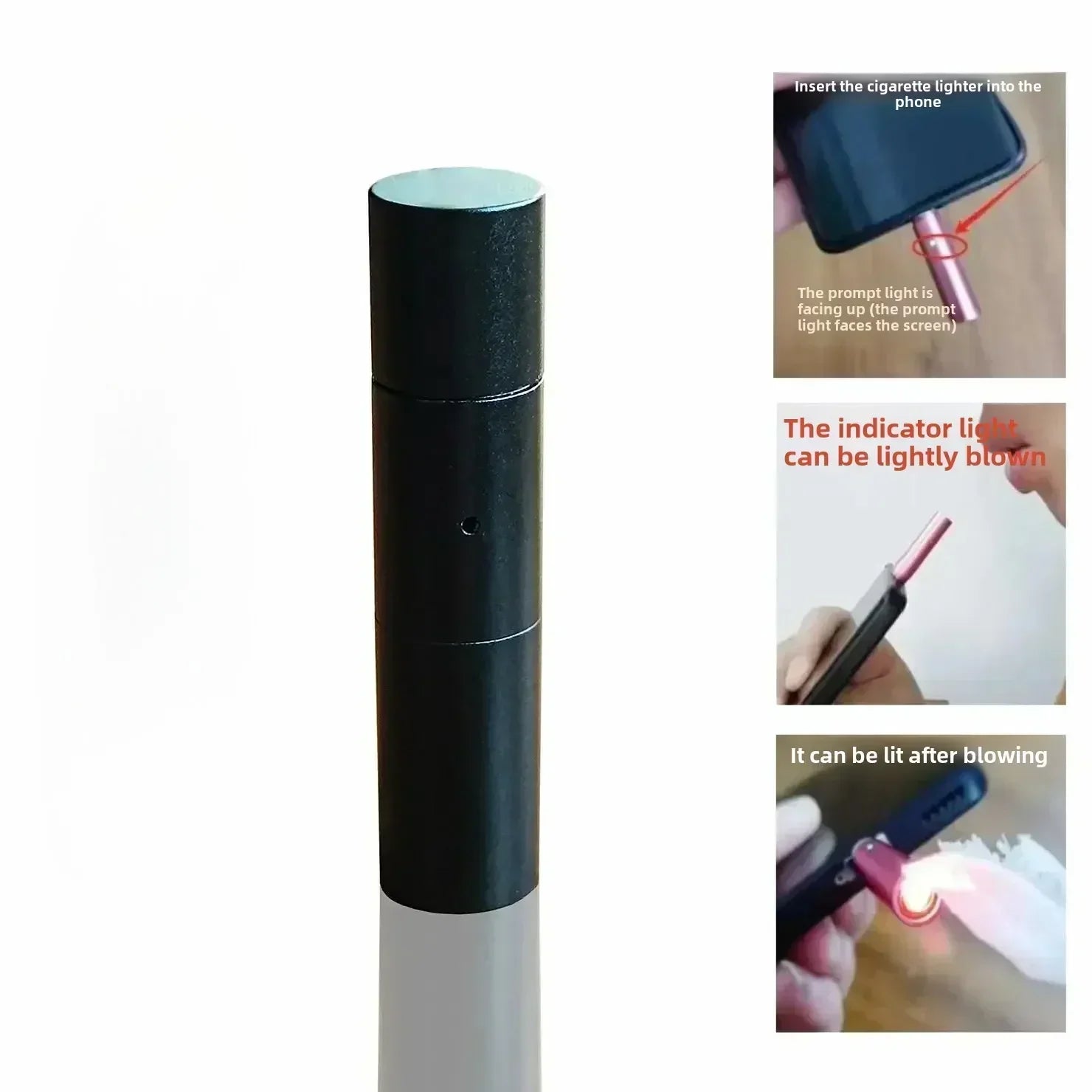 Heat Coil Breath Trigger Windproof Phone Lighter - Image 10