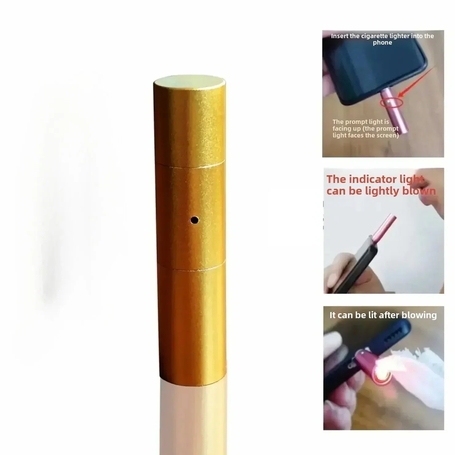 Heat Coil Breath Trigger Windproof Phone Lighter - Image 8