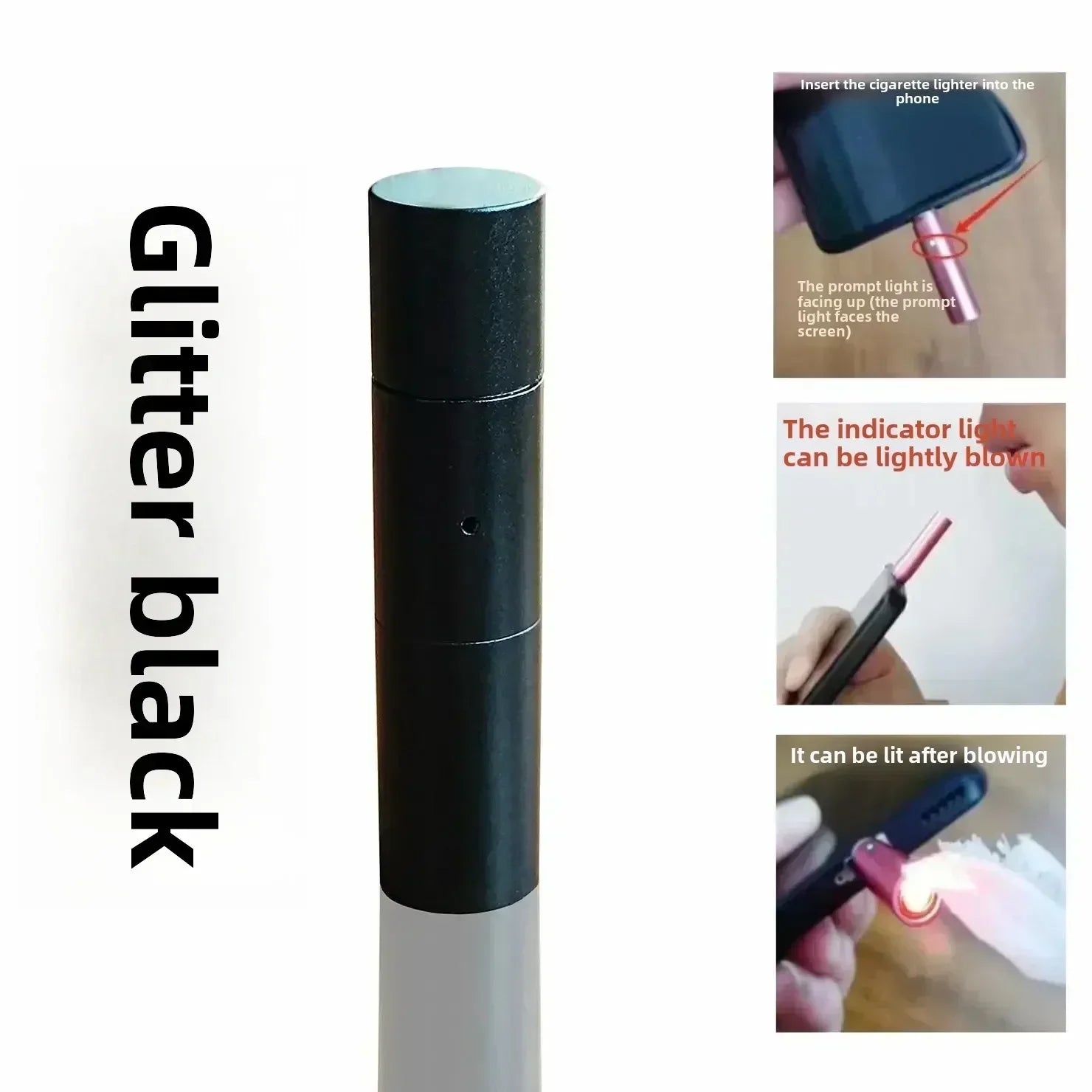 Heat Coil Breath Trigger Windproof Phone Lighter - Image 5