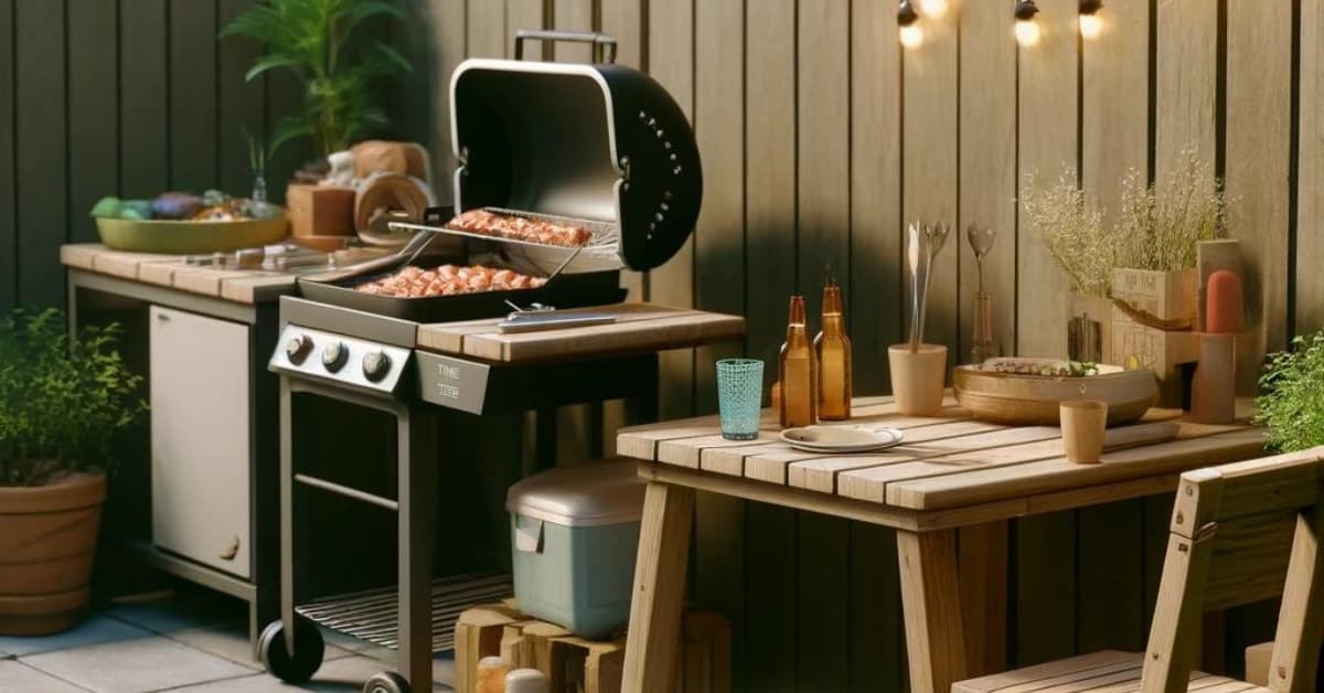 outdoor kitchen on a budget