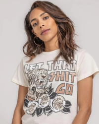 Express yourself in style with this Let That Sh*t Go Tiger Graphic Tee! Get your daily dose of attitude, sass and motivation with this trendy and comfortable top. Let 'em know you're on top of your game while you look and feel your best!