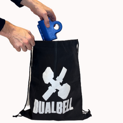 dualbell placed in included storage bag