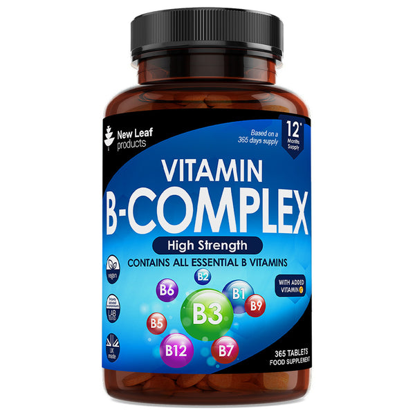 Vitamin B Complex - All B Vitamins (One Year Supply) High Strength Tablets