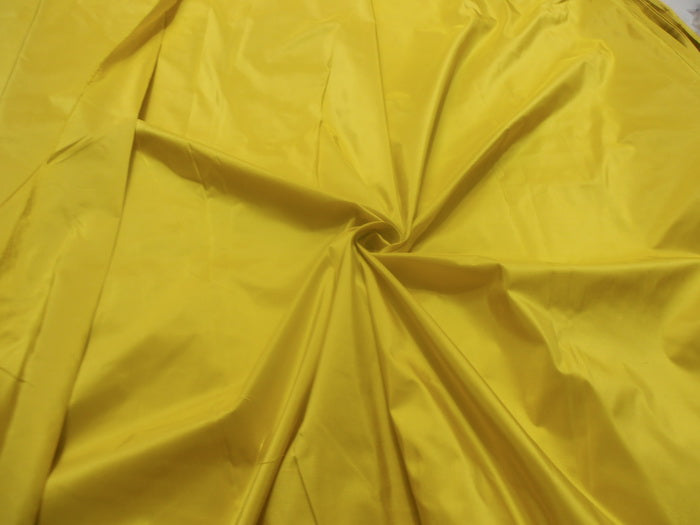 SILK TAFFETA BRIGHT lemon Yellow~ 54 inches wide{137 cms}~ 40 MOMME Taf#214[2]