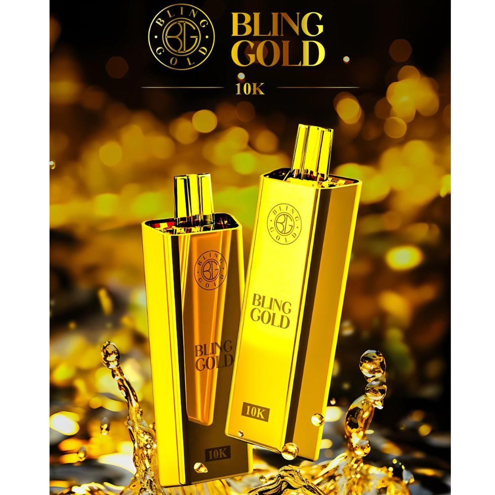 Gold Bling 10000 Disposable Vape Puff Pod Bar Box of 10-Mr Bling-vapeukwholesale