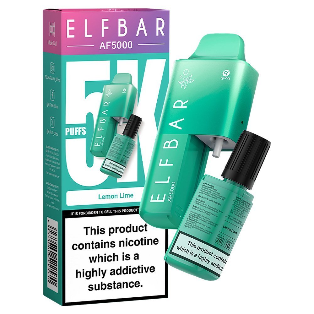 Elfbar AF5000 Puffs Disposable Vape Device - Box of 5 - Bulk Vape Wholesale