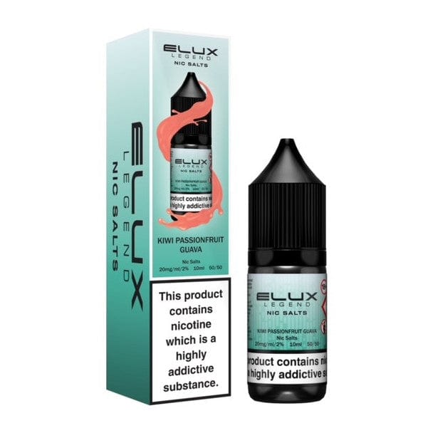 Elux Legend Nic Salts - 10ml E-liquids - Box of 10 - Bulk Vape Wholesale