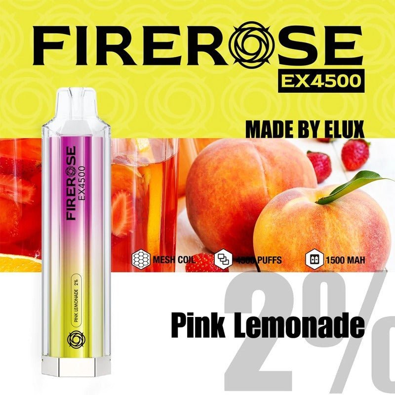 Firerose 4500 Puffs Disposable Vape Pod - Box of 10 - Bulk Vape Wholesale