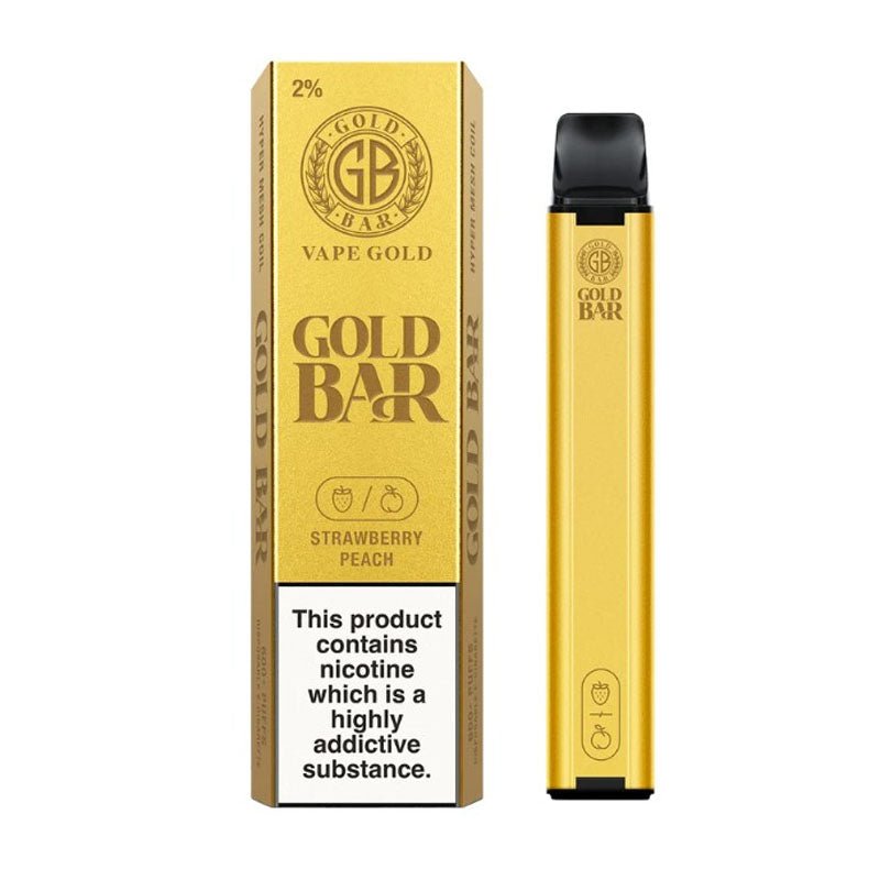 Gold Bar 600 Puffs Disposable Vape Pod - Box of 10 - Bulk Vape Wholesale