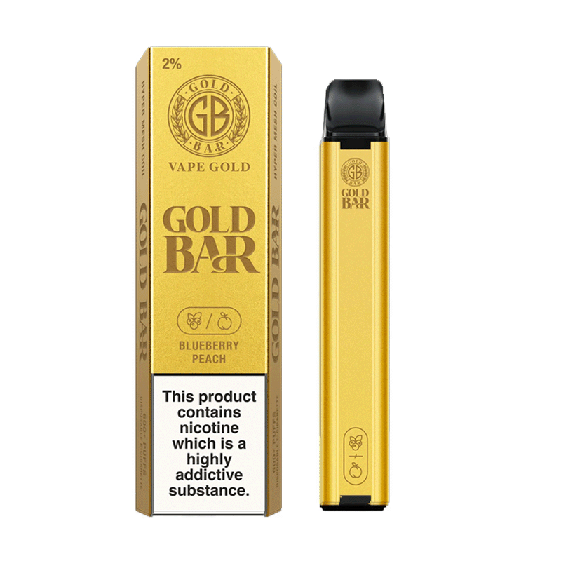 Gold Bar 600 Puffs Disposable Vape Pod - Box of 10 - Bulk Vape Wholesale