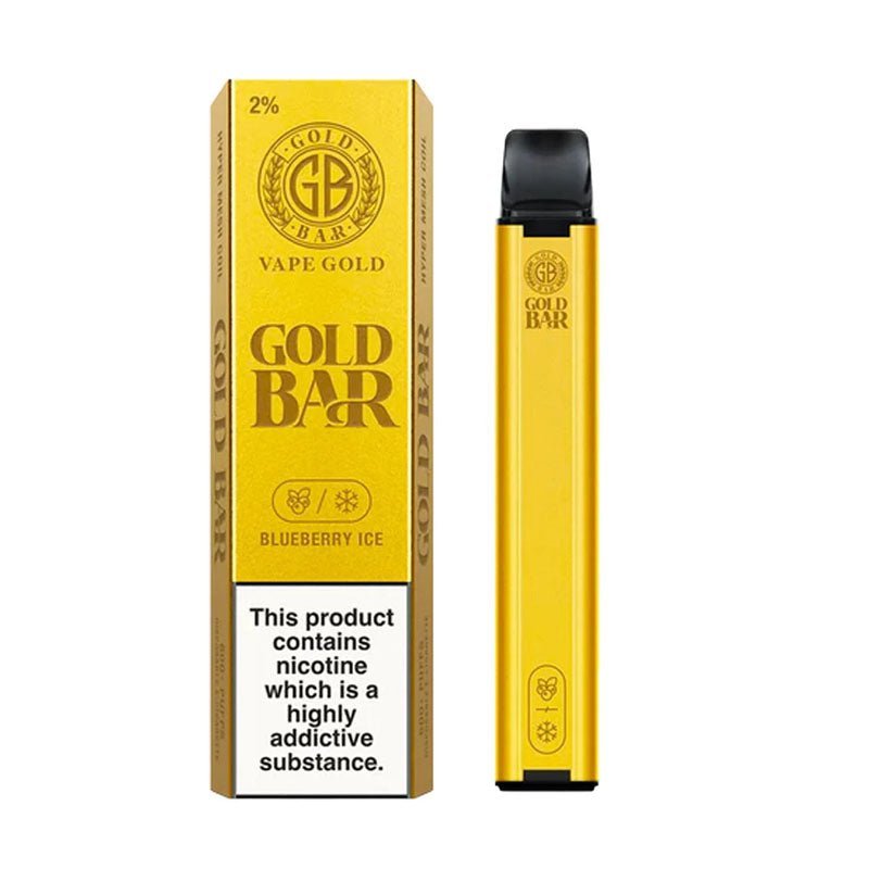 Gold Bar 600 Puffs Disposable Vape Pod - Box of 10 - Bulk Vape Wholesale