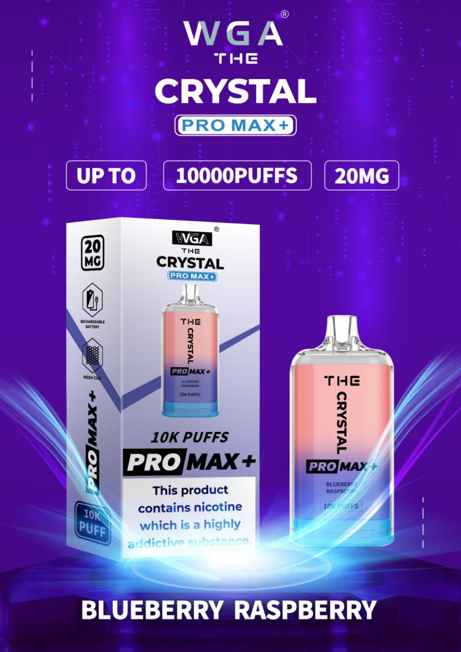 WGA Crystal Pro Max + 10000 Puffs Disposable Vape - Box of 10 - Bulk Vape Wholesale
