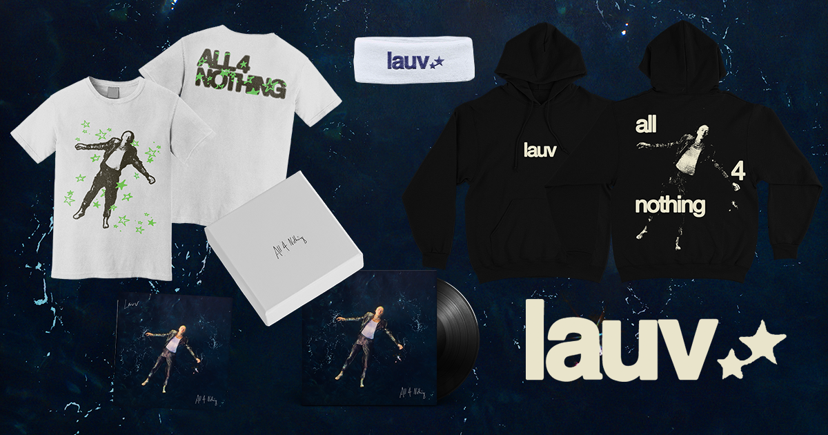 All 4 Nothing - White T-Shirt + CD Box Set – Lauv Official Store