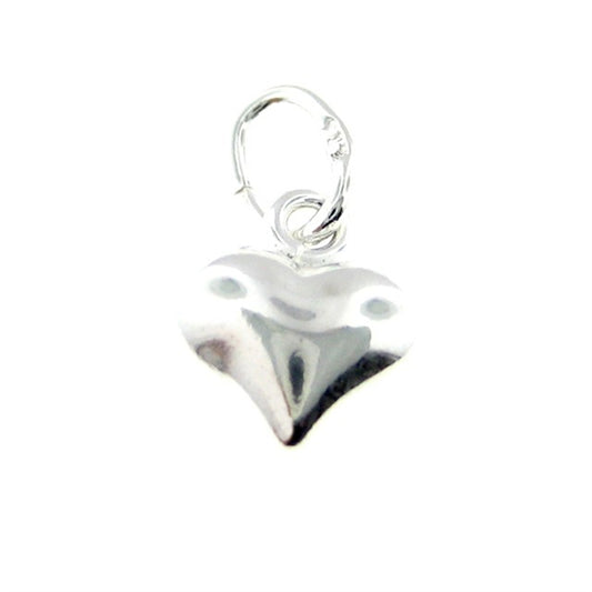 Addon - Sterling Silver Puffy Heart Charm