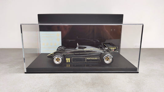 GP-REPLICAS GP058B Scale 1/18  BRABHAM F1 BT55 BMW N 8 SEASON 1986 ELIO DE  ANGELIS - CON VETRINA - WITH SHOWCASE BLUE WHITE