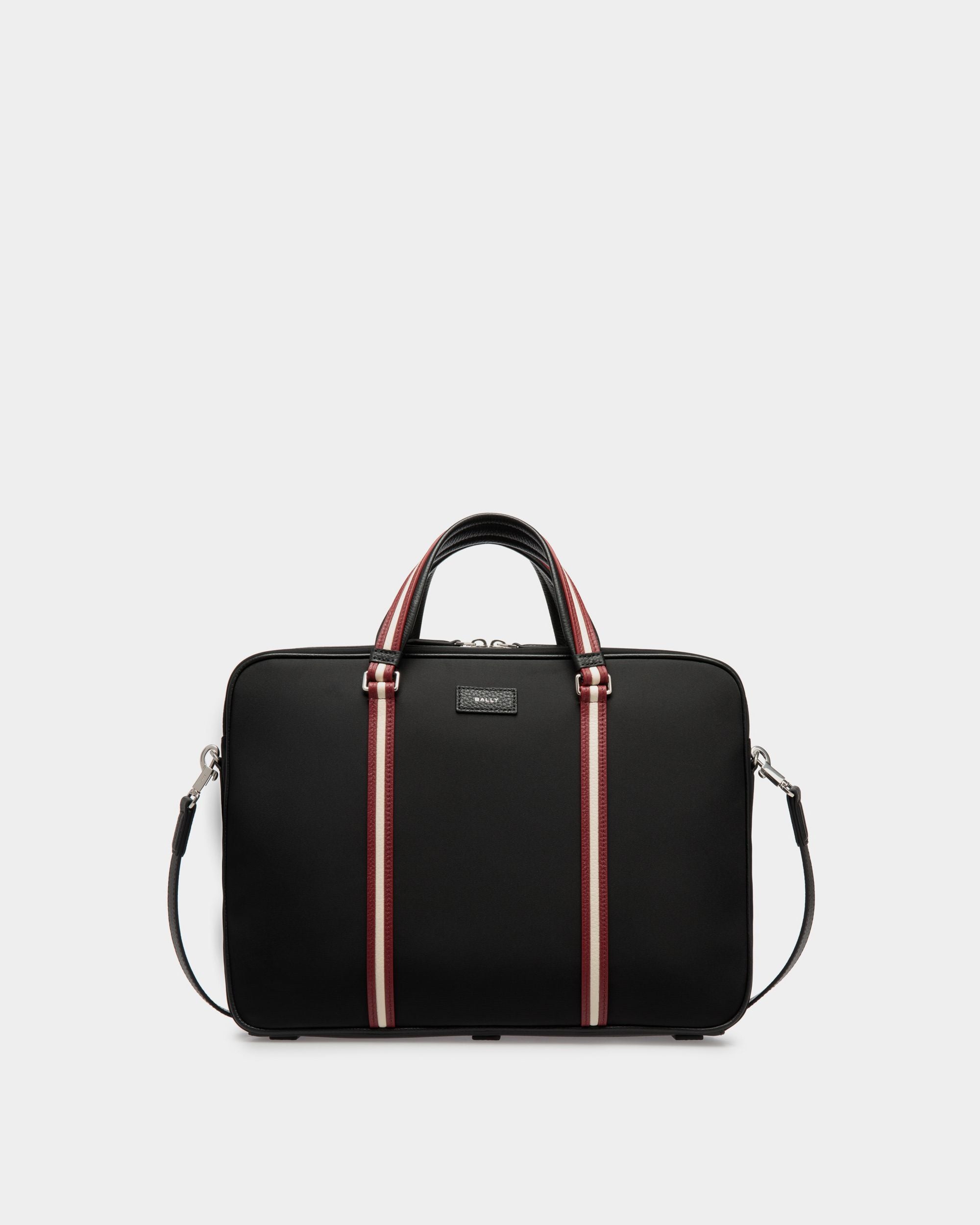 Code | Cartable pour homme en nylon noir | Bally | Still Life Devant