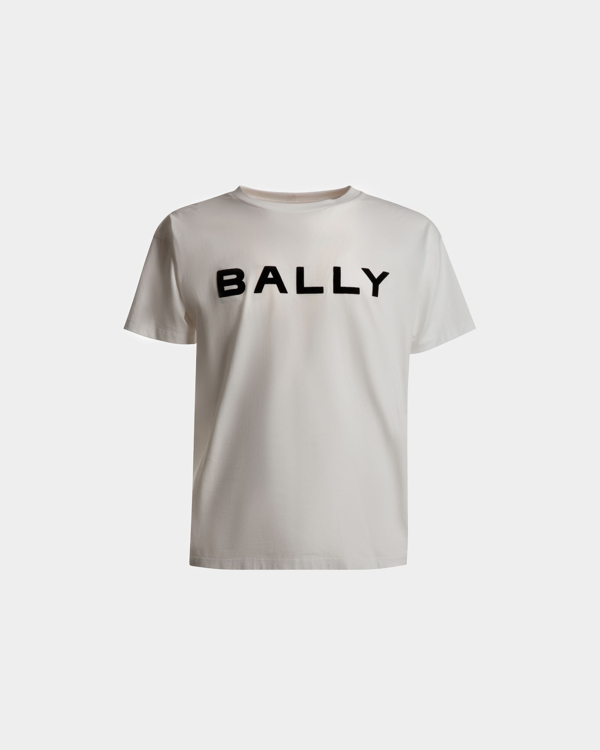 T-shirt logo | T-shirt pour homme | Coton blanc | Bally | Still Life Devant