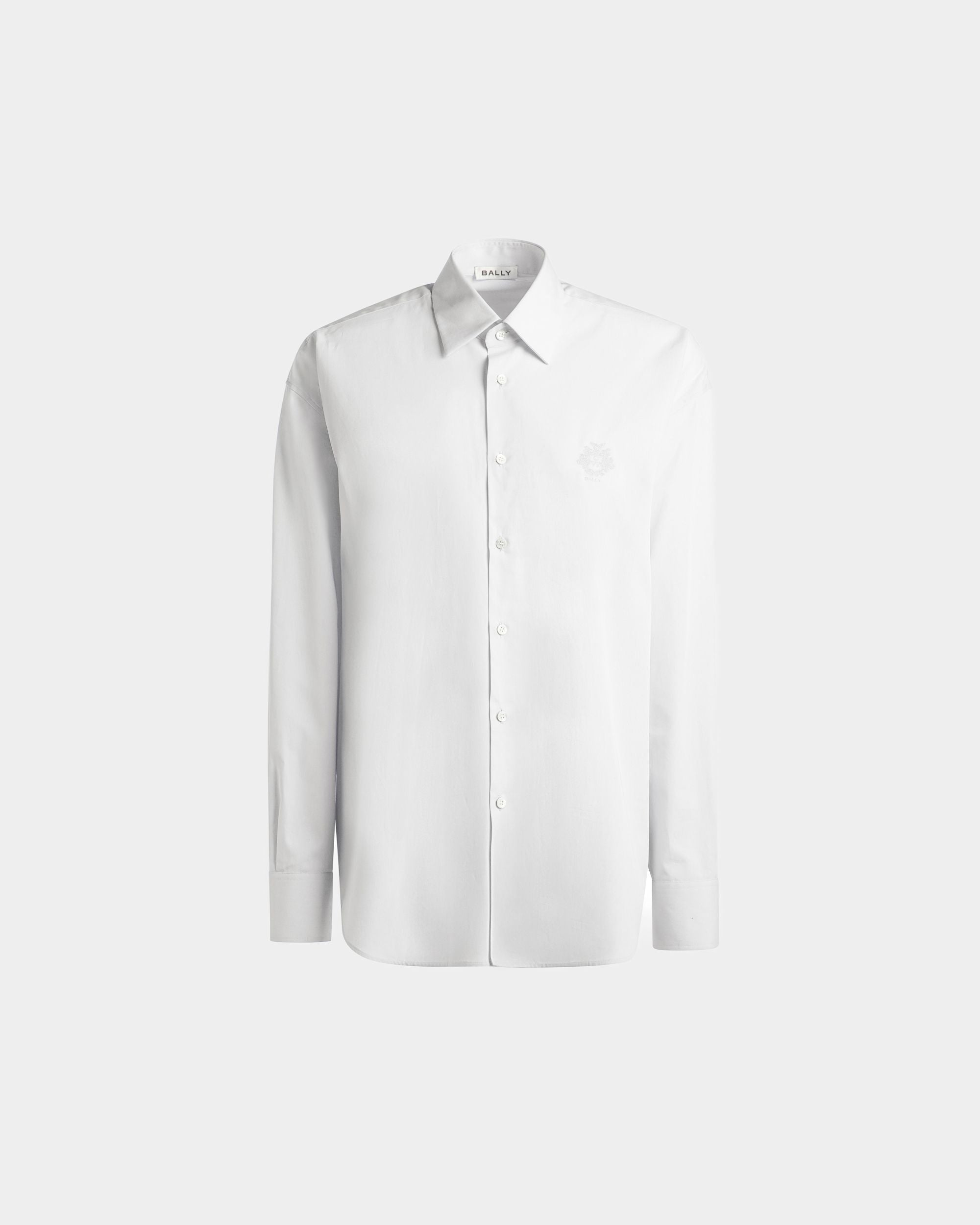 Chemise pour homme en coton blanc | Bally | Still Life Devant