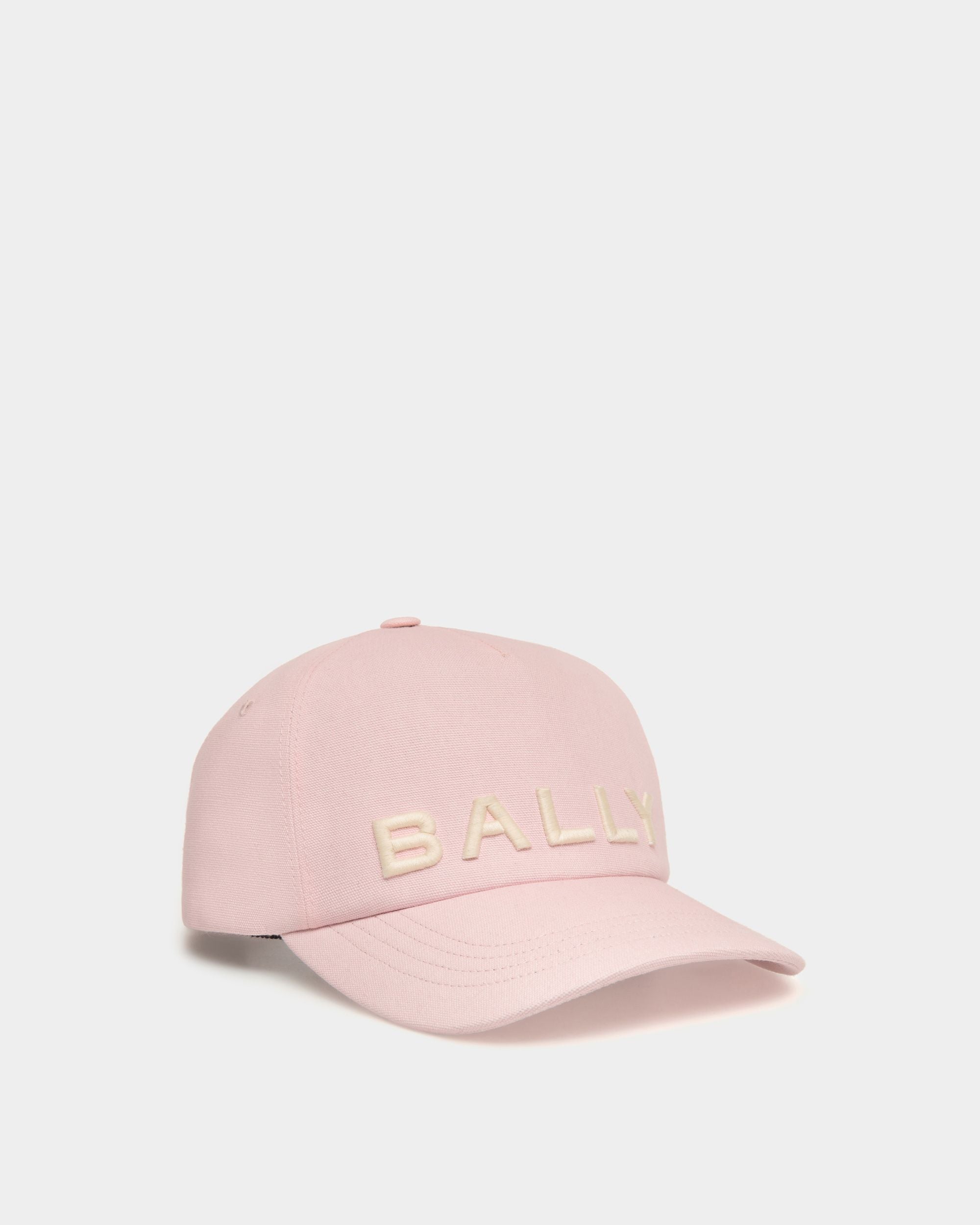 Casquette pour femme en coton rose | Bally | Still Life Devant