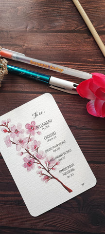 Carte postale fleurs de cerisier