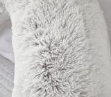 Huggleland Grey Long Hair V Shape Pillow Image 3