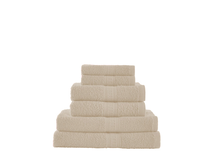 100% Cotton Six Piece Towel Bundle Image 2