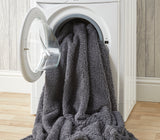 Huggleland Charcoal Teddy Fleece Wearable Relaxing Blanket Image 6