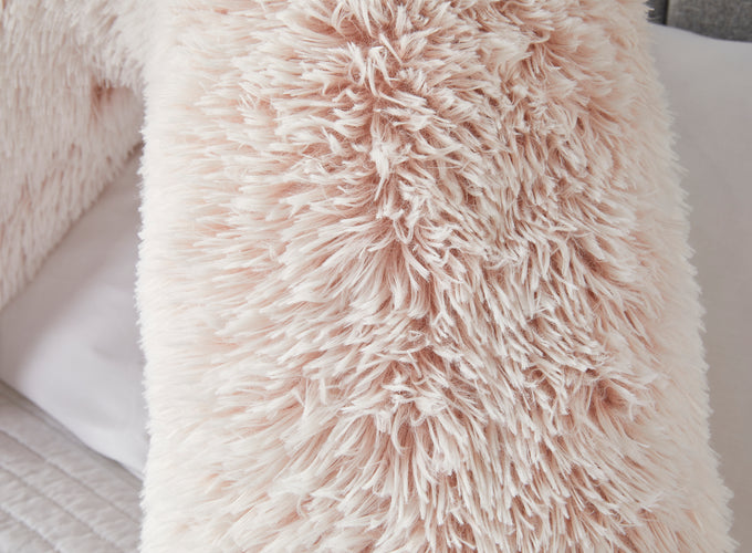 Huggleland Pink Long Hair V Shape Support Pillow Image 3