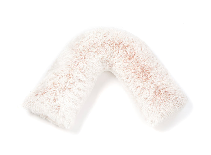 Huggleland Pink Long Hair V Shape Support Pillow Image 4