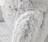 Huggleland Grey Long Hair Cuddle Cushion Image 3
