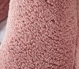 Huggleland Pink Teddy Fleece V Shape Support Pillow Image 3