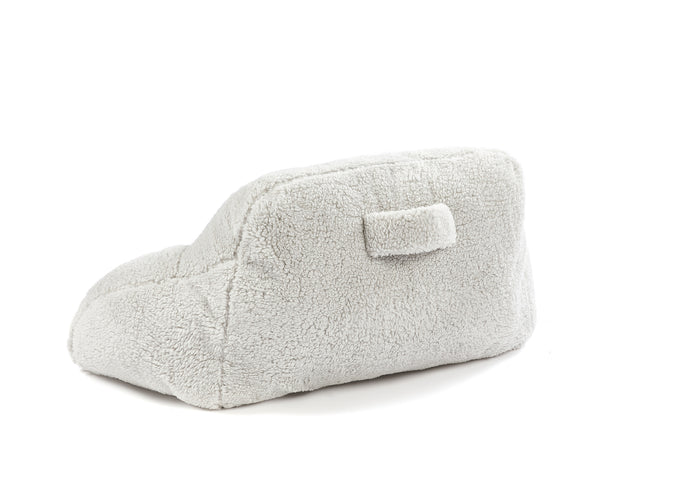 Huggleland Grey Teddy Fleece Cuddle Cushion Image 5