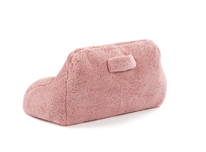 Huggleland Pink Teddy Fleece Cuddle Cushion Image 5