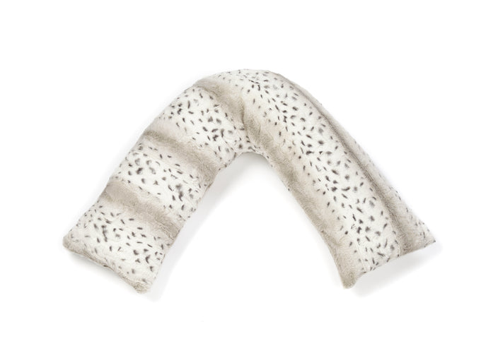 Huggleland Grey Snow Leopard V Shape Support Pillow Image 4