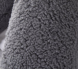 Huggleland Charcoal Teddy Fleece V Shape Support Pillow Image 3