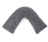 Huggleland Charcoal Teddy Fleece V Shape Support Pillow Image 4