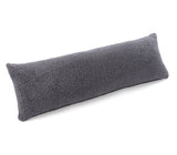 Huggleland Charcoal Teddy Fleece Bolster Pillow Image 4