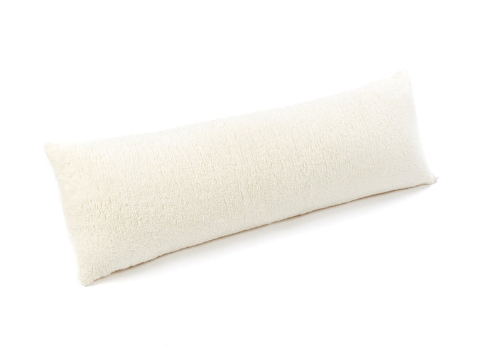 Huggleland Cream Teddy Fleece Bolster Pillow Image 4