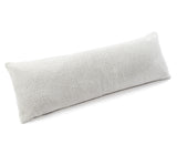 Huggleland Grey Teddy Fleece Bolster Pillow Image 4